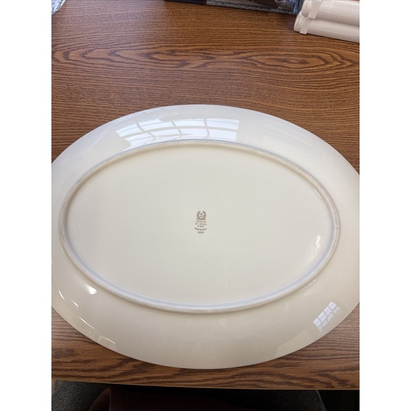 Roselyn X-304 24k Gilded Oval Meat Turkey Serving Platter 17x 12-1/2" XCOND VTG - Picture 5 of 5